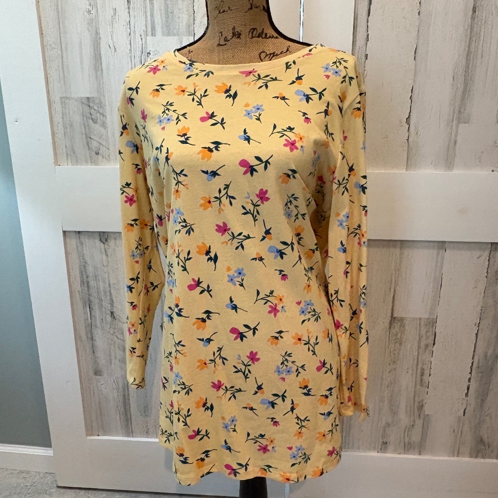 Woman Within Yellow Floral Top